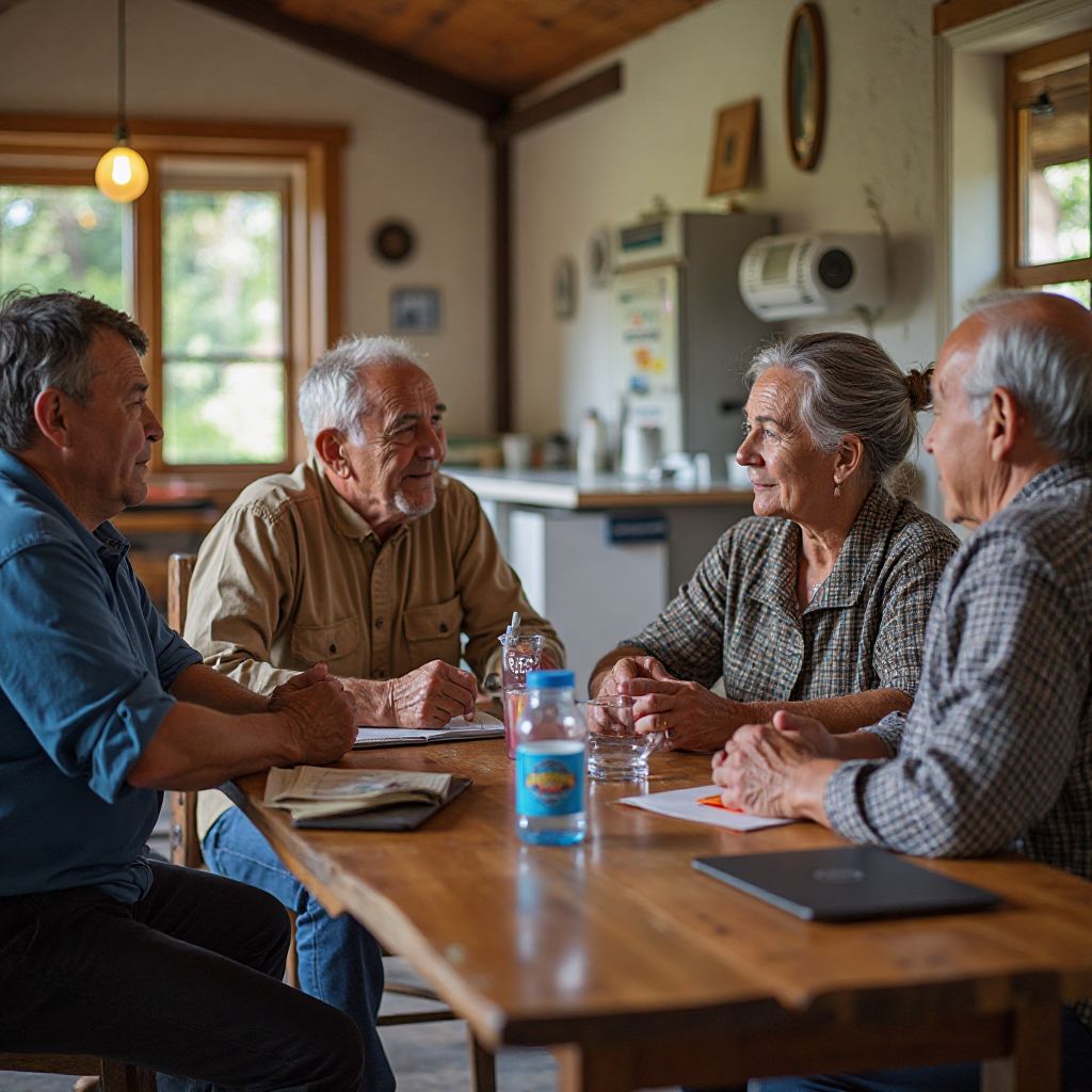 Community partnership meeting with Aboriginal elders